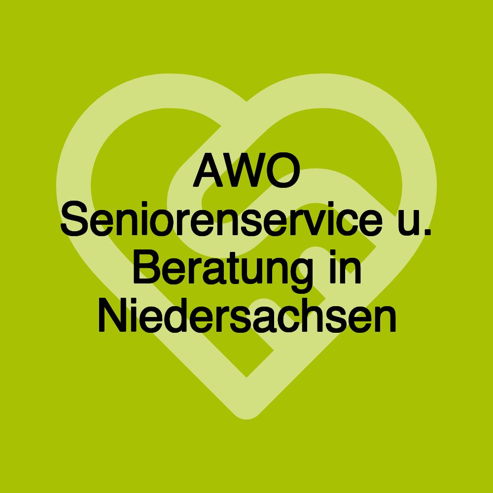 AWO Seniorenservice u. Beratung in Niedersachsen