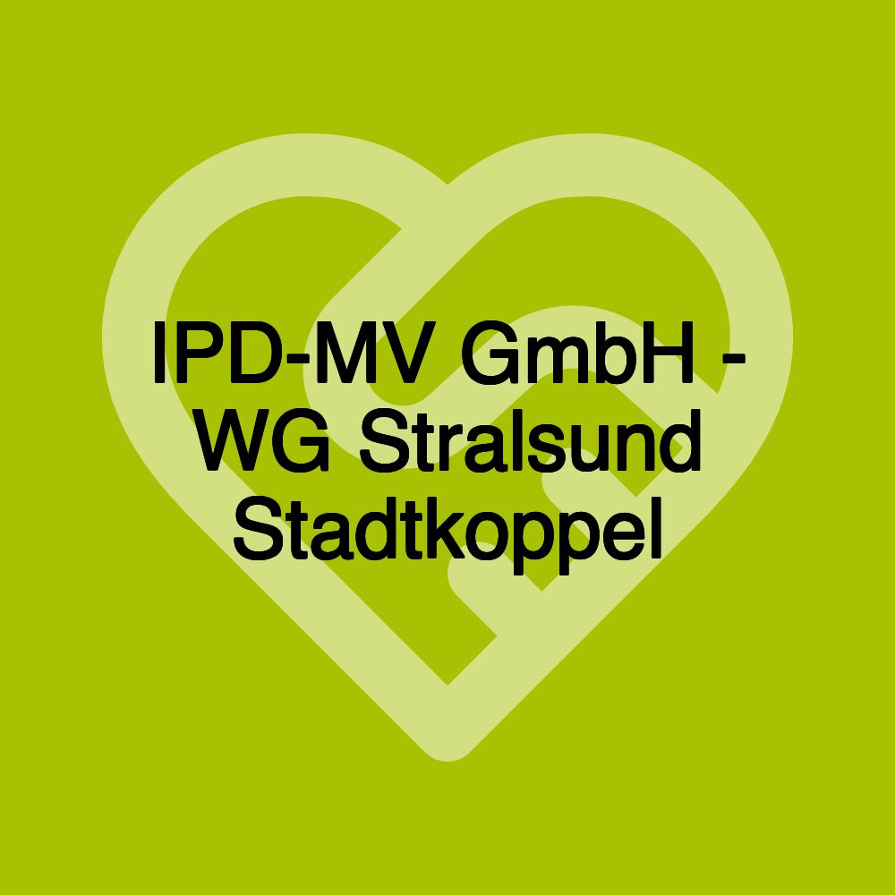 IPD-MV GmbH - WG Stralsund Stadtkoppel IPD-MV GmbH - WG Stralsund Stadtkoppel