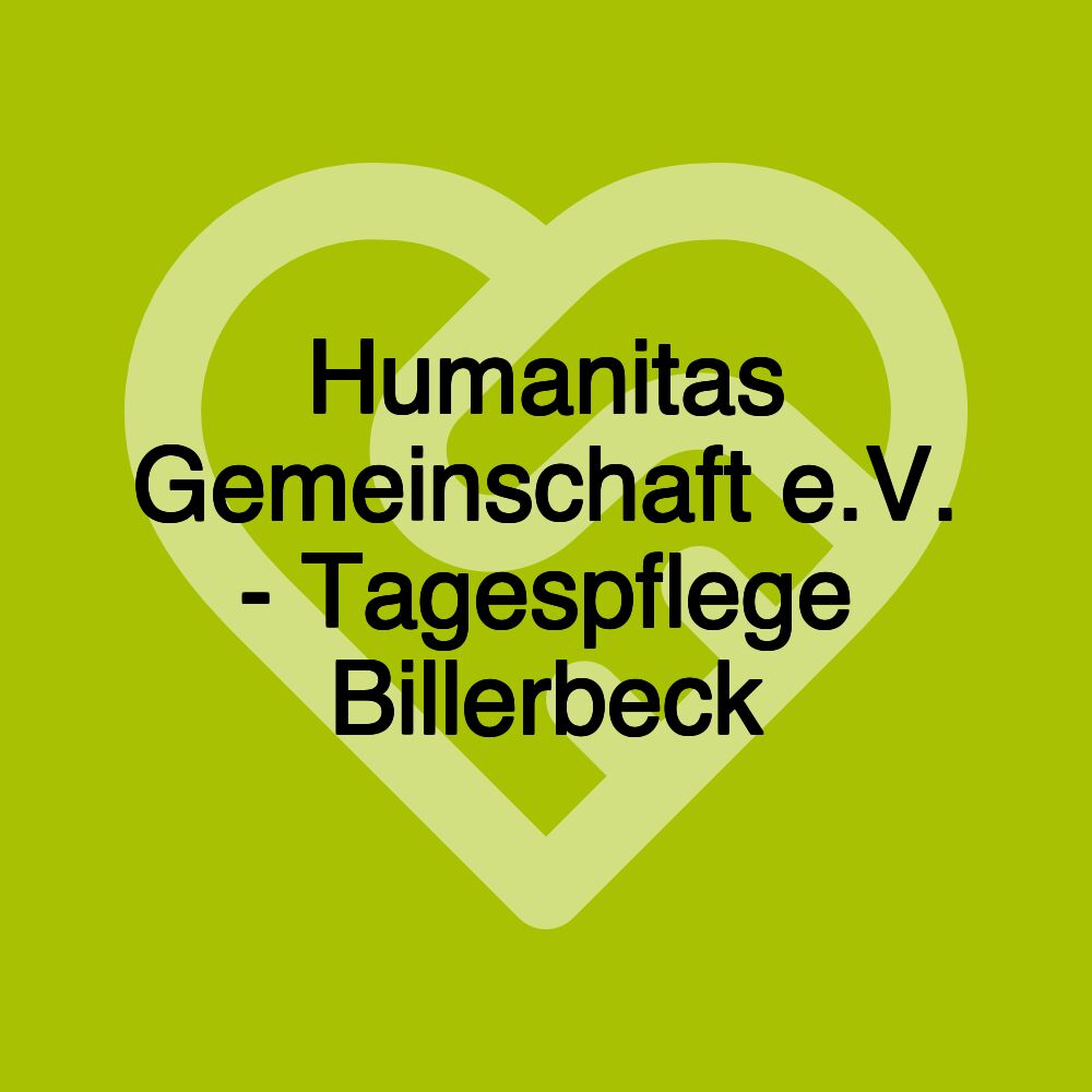 Humanitas Gemeinschaft e.V. - Tagespflege Billerbeck Humanitas Gemeinschaft e.V. - Tagespflege Billerbeck