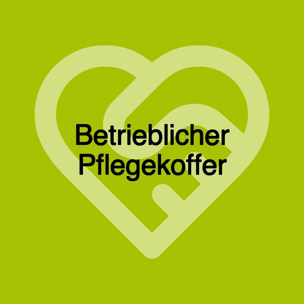 Betrieblicher Pflegekoffer Betrieblicher Pflegekoffer