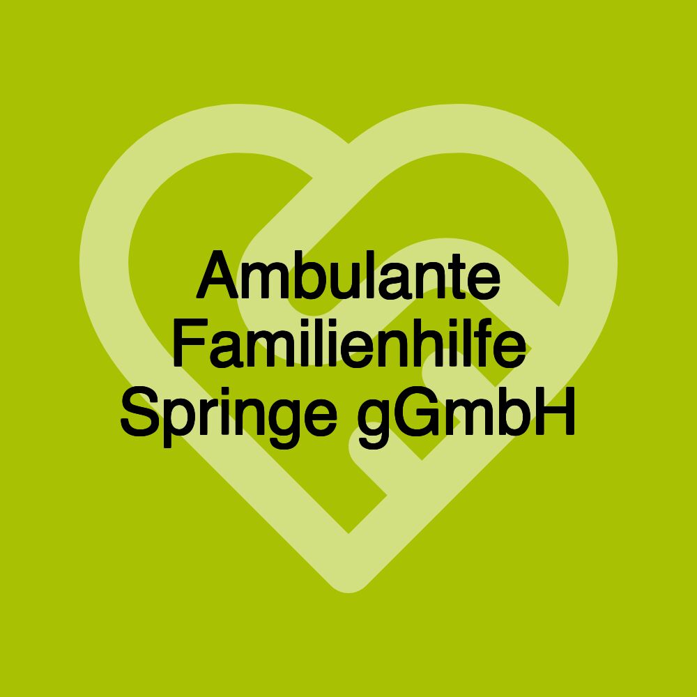 Ambulante Familienhilfe Springe gGmbH Ambulante Familienhilfe Springe gGmbH