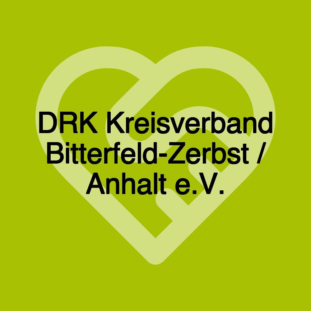 DRK Kreisverband Bitterfeld-Zerbst / Anhalt e.V. DRK Kreisverband Bitterfeld-Zerbst / Anhalt e.V.