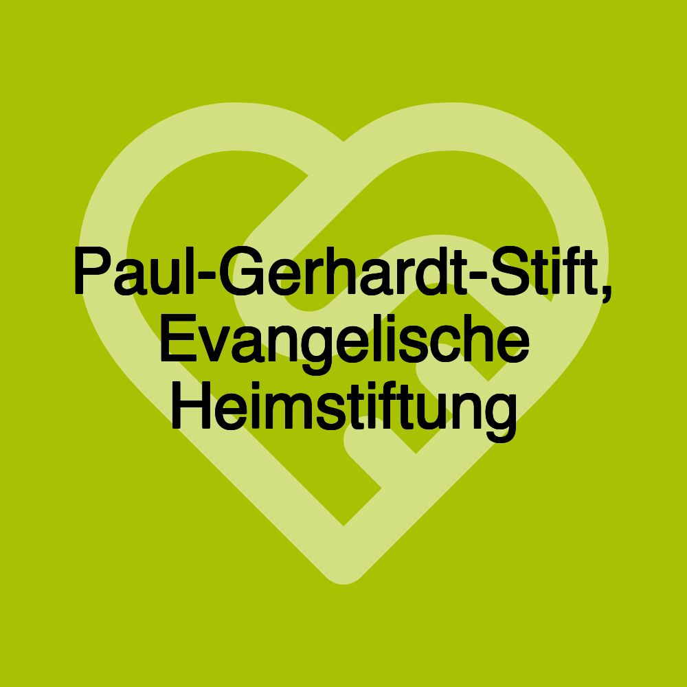 Paul-Gerhardt-Stift, Evangelische Heimstiftung