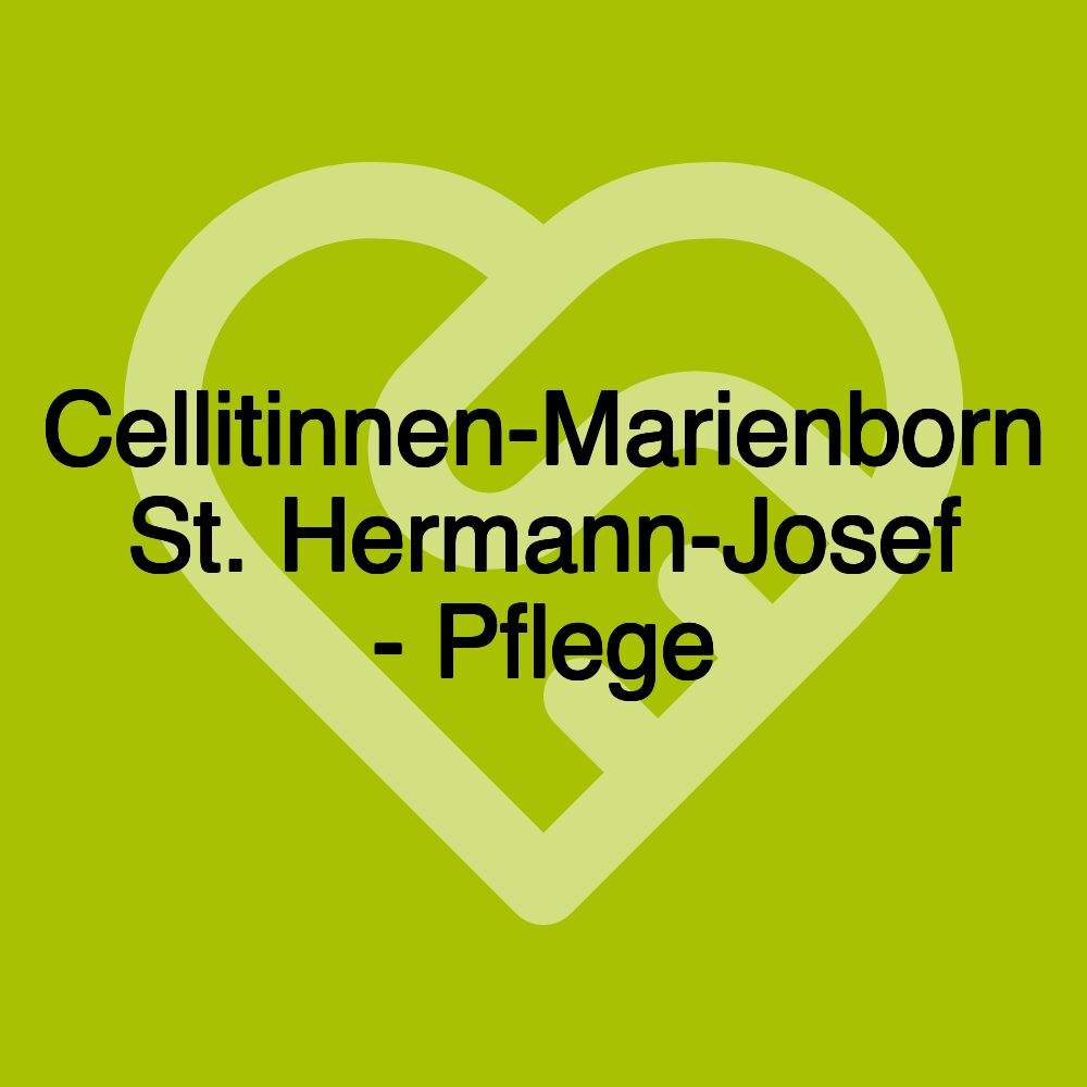Cellitinnen-Marienborn St. Hermann-Josef - Pflege Cellitinnen-Marienborn St. Hermann-Josef - Pflege